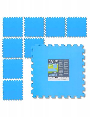 Set covoras din spuma pentru piscina 8 bucati ACTION, albastru