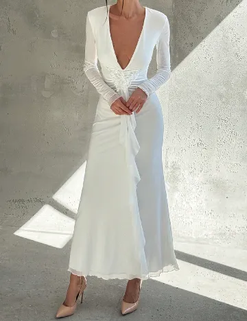 Rochie lunga SHEIN, alb