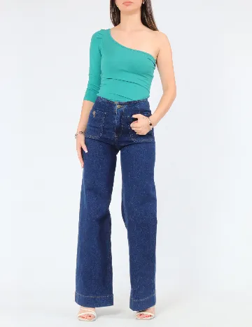 Body Bershka, albastru