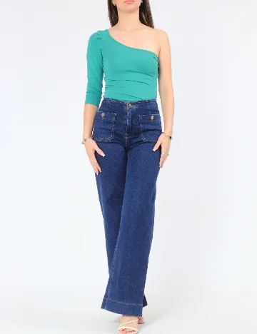 Body Bershka, albastru