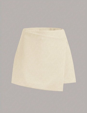 Fusta pantalon SHEIN CURVE, crem