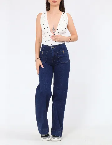 Body Pull&Bear, alb/negru
