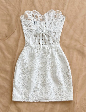 Rochie scurta SHEIN, alb