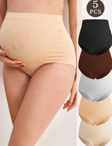 Set chiloti 5 perechi SHEIN Maternity, mix culori