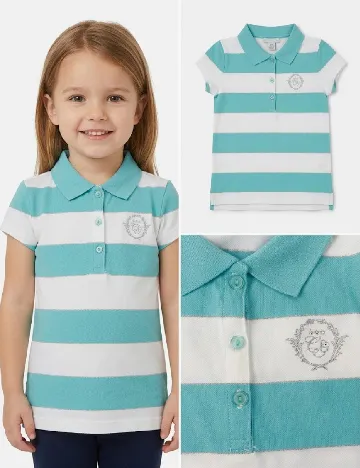 Tricou Zara, albastru/alb