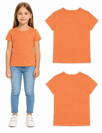 Tricou Zara, portocaliu