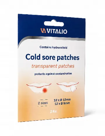 Plasturi pentru herpes oral, 24 bucati Vitalio, transparent