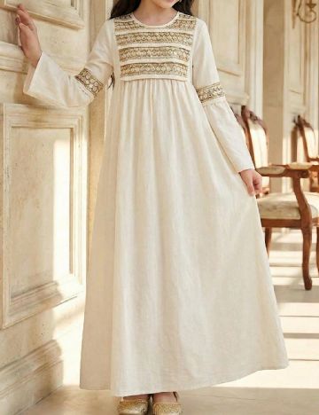 Rochie Shein Kids, crem
