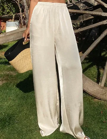 Pantaloni Dazy, crem