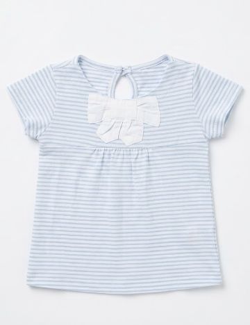 Tricou Zara, albastru/alb