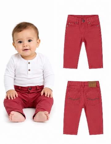 Pantaloni Zara, rosu