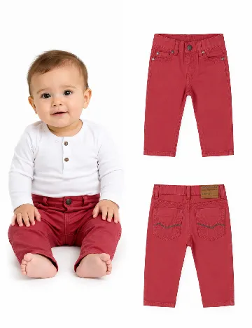 Pantaloni Zara, rosu