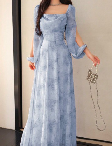 Rochie lunga SHEIN, albastru