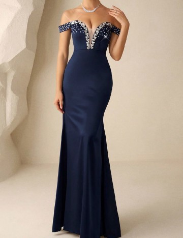 Rochie lunga SHEIN, bleumarin
