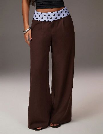 Pantaloni SHEIN, maro