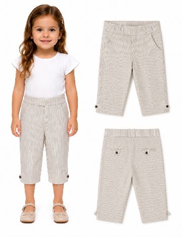 Pantaloni trei sferturi Zara, gri