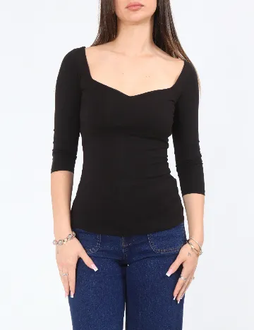 Bluza Bershka, negru