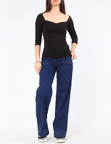 Bluza Bershka, negru