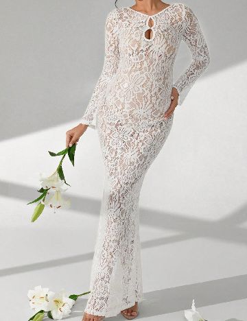 Rochie lunga SHEIN, alb