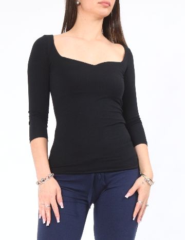 Bluza Bershka, negru