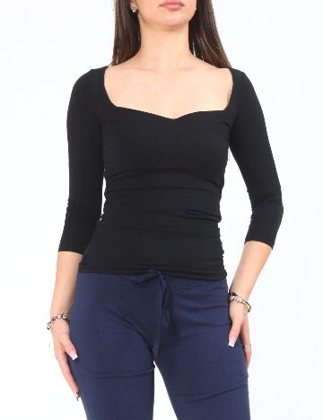 Bluza Bershka, negru