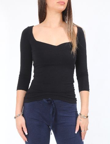 Bluza Bershka, negru