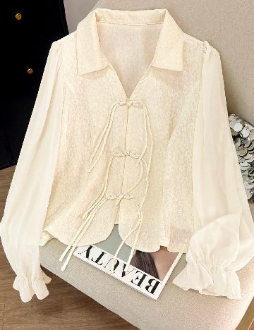 Bluza SHEIN CURVE, ecru