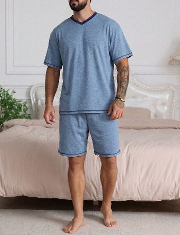 Pijama SHEIN, albastru