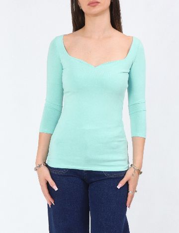 Bluza Bershka, turcoaz