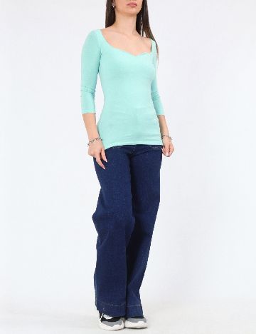 Bluza Bershka, turcoaz