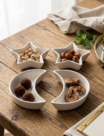 Set boluri 4 bucati Kitchen Korner, alb