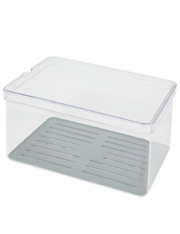 Organizator pentru frigider Rotho, transparent