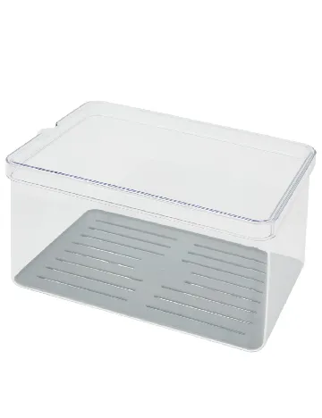 Organizator pentru frigider Rotho, transparent