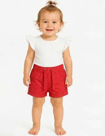 Pantaloni scurti Zara, rosu