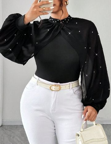 Body SHEIN CURVE, negru