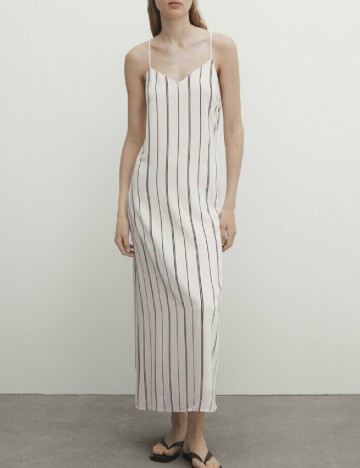 Rochie lunga Massimo Dutti, bej