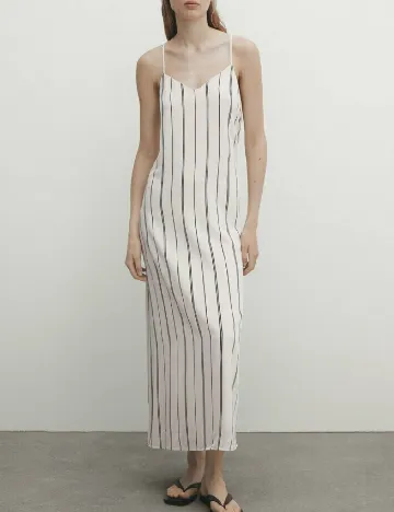 Rochie lunga Massimo Dutti, bej