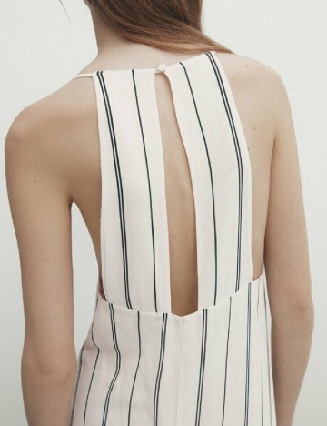 Rochie lunga Massimo Dutti, bej
