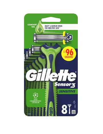 Set aparate de ras 8 bucati Gillette, mix culori