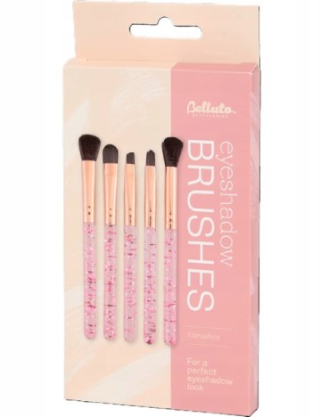 Set pensule de machiaj 5 bucati Belluto, roz