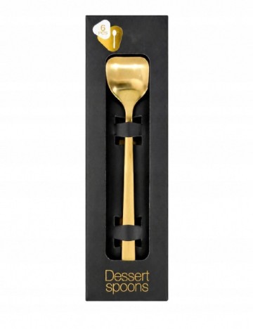 Set lingurite pentru desert 6 bucati ACTION, auriu