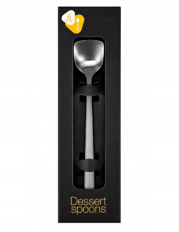 Set lingurite pentru desert 6 bucati ACTION, argintiu