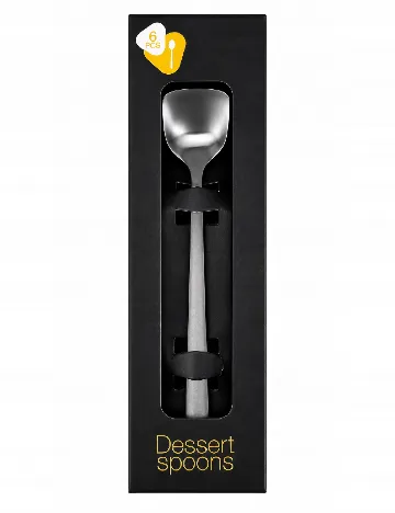Set lingurite pentru desert 6 bucati ACTION, argintiu