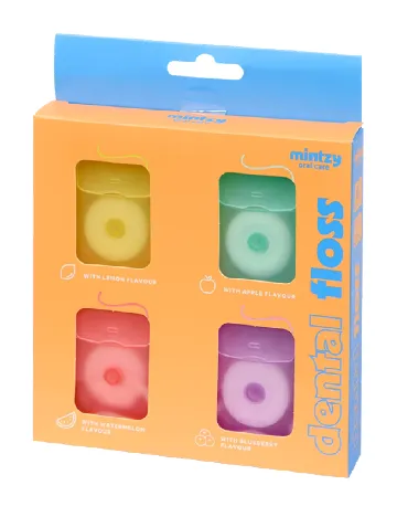 Set ate dentare 4 bucati Mintzy, mix culori