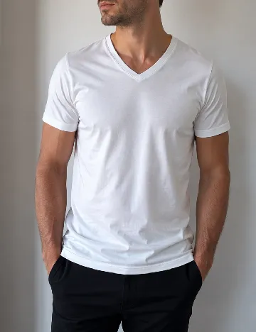 Tricou Bershka, alb