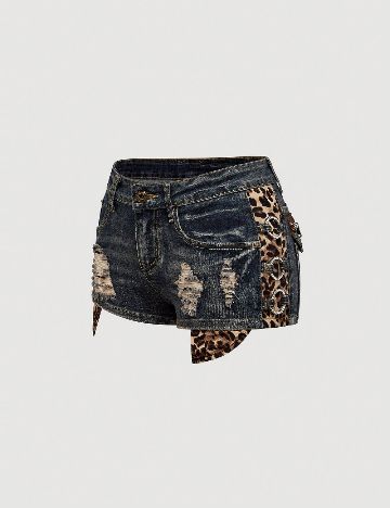 Pantaloni scurti SHEIN, bleumarin