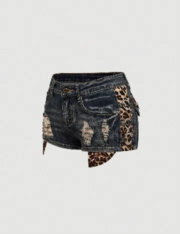 Pantaloni scurti SHEIN, bleumarin
