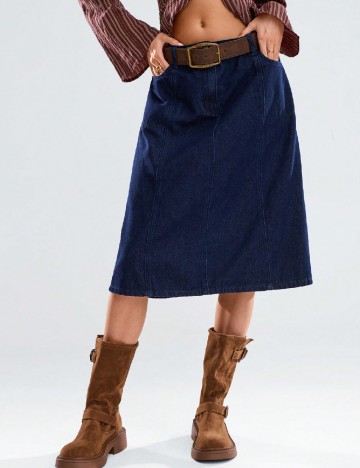 Fusta Forever 21, bleumarin inchis