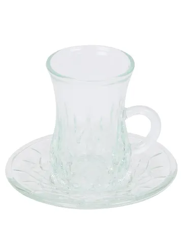 Set ceasca si farfurie The Merchandise Club, transparent