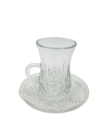 Set ceasca si farfurie The Merchandise Club, transparent